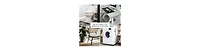 iDesign Small Oval Plastic Bathroom Trash Can - Black - Made in Usa
