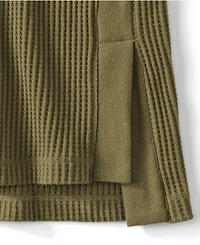 Lands' End Women's Long Sleeve Waffle Cowl Neck Tunic