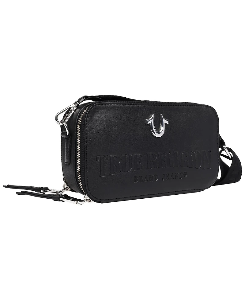 True Religion Double-Zip Horseshoe Camera Bag