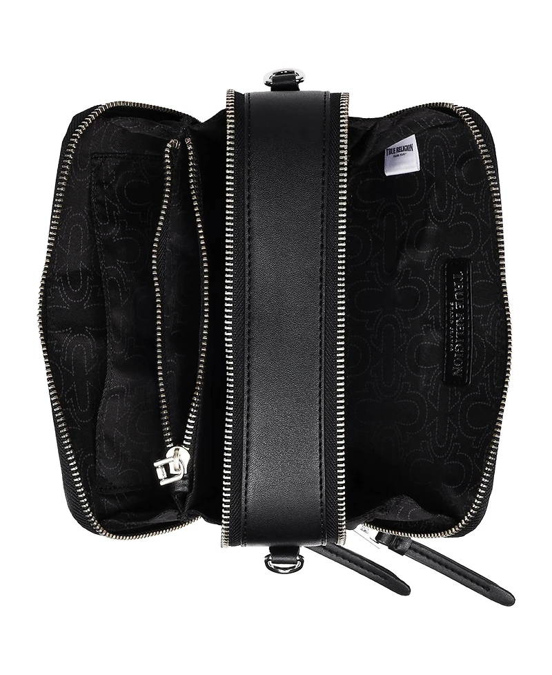 True Religion Double-Zip Horseshoe Camera Bag