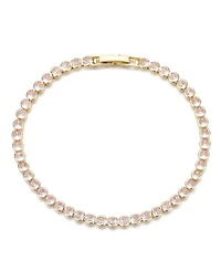 Adornia Gold Plated Crystal Bezeled Tennis Bracelet