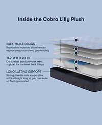 Serta Perfect Sleeper Cobra Lily 10.5" Plush Tight Top Mattress Set, California King