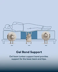 Serta Perfect Sleeper Lavender Falls 12" Firm Hybrid Tight Top Mattress Set, Twin Xl