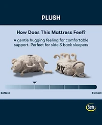 Serta Perfect Sleeper Tundra Valley 14" Plush Hybrid Tight Top Mattress Set, Full