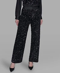Karl Lagerfeld Paris Women's Sequin Detail Pants