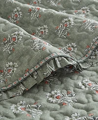 Madison Park Linwood Ruffle Printed 3-Pc. Quilt Set, King/California King
