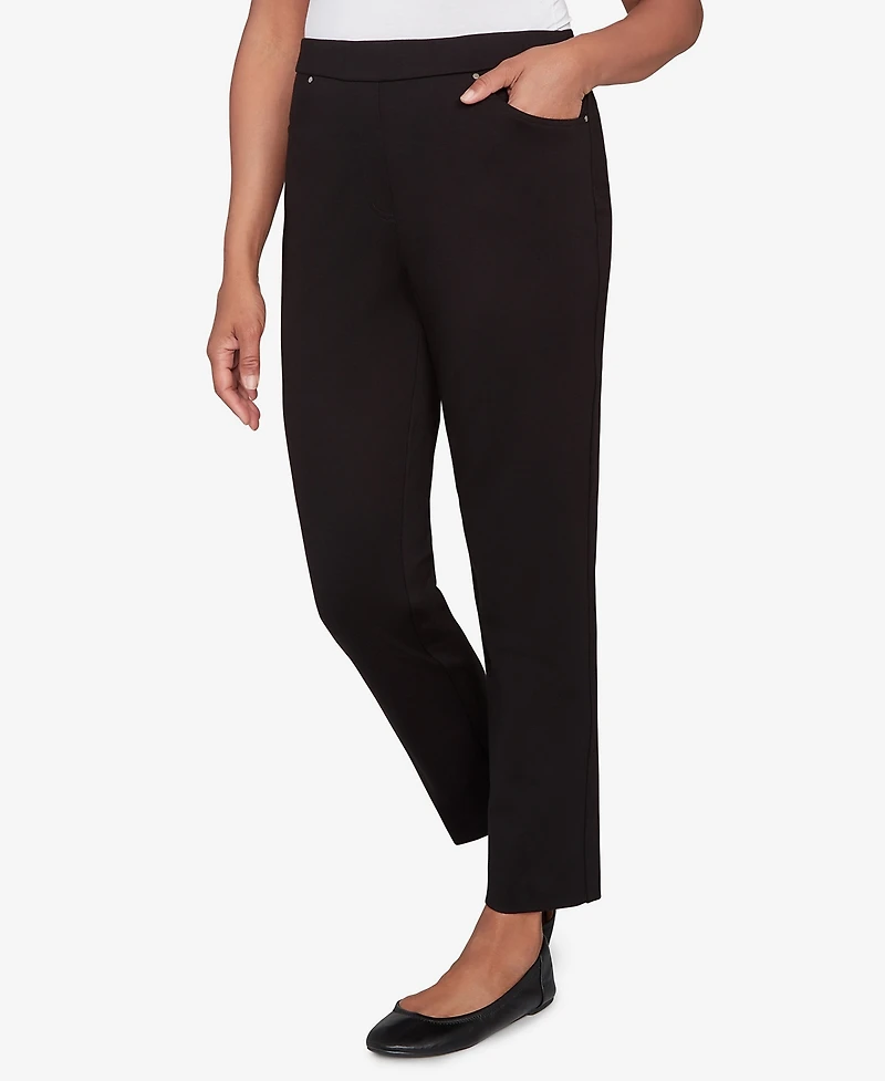 Alfred Dunner Barcelona Stretch Ponte Knit Average Length Pant
