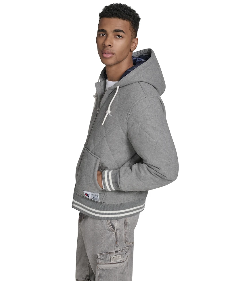 Champion Men's Wool Blend Quilted Jacket