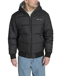 Champion Men's Reversible Bomber with Hood Jacket