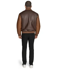Champion Men's Faux Leather Varsity Jacket