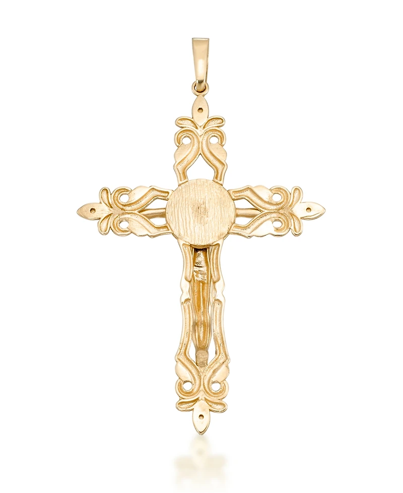 Macy's Crucifix Pendant In 10K Yellow Gold