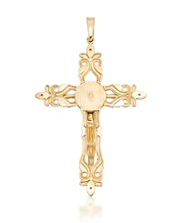 Macy's Crucifix Pendant In 10K Yellow Gold