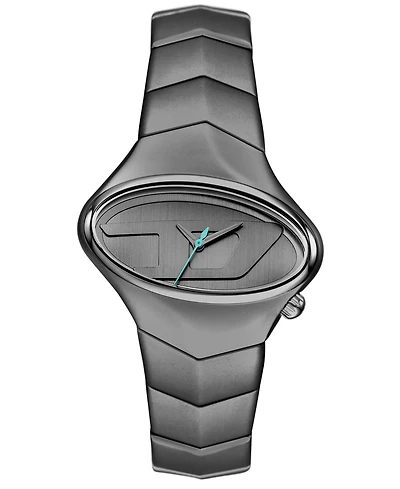 Diesel Men's D-Rush Quartz Three-Hand Gunmetal Stainless Steel Watch, 42mm