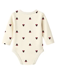 Disney Baby Girls 3-Piece Minnie Mouse Denim Jumper, Bodysuit and Tights Set