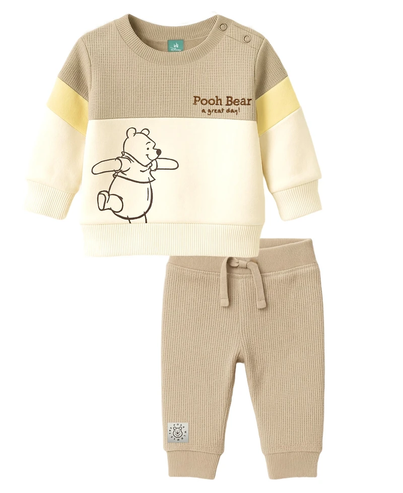 Disney Baby Boys or Girls 2-Piece Pooh Sweatshirt and Joggers Set
