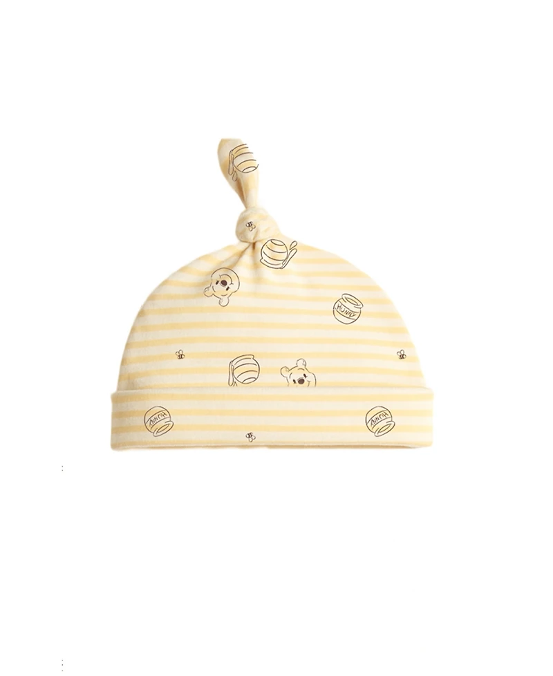 Disney Baby Boys or Girls 3-Piece Pooh Bodysuit, Hat, and Pants Set