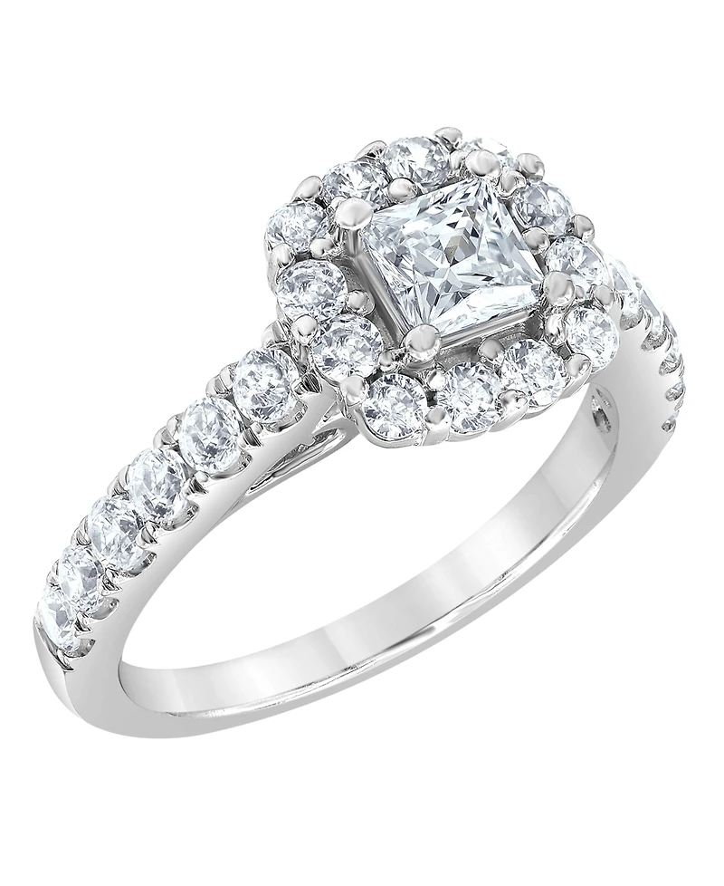 Macy's Certified Diamond Bridal Set Ring (2 ct. t.w.) in 14K White Gold