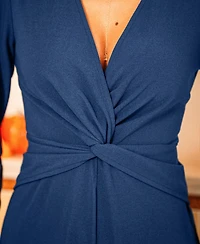 Cupshe Women's Elegant Twist Front Wide Leg Jumpsuit