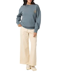O'Neill Juniors' Moon Flower Crewneck Sweashirt