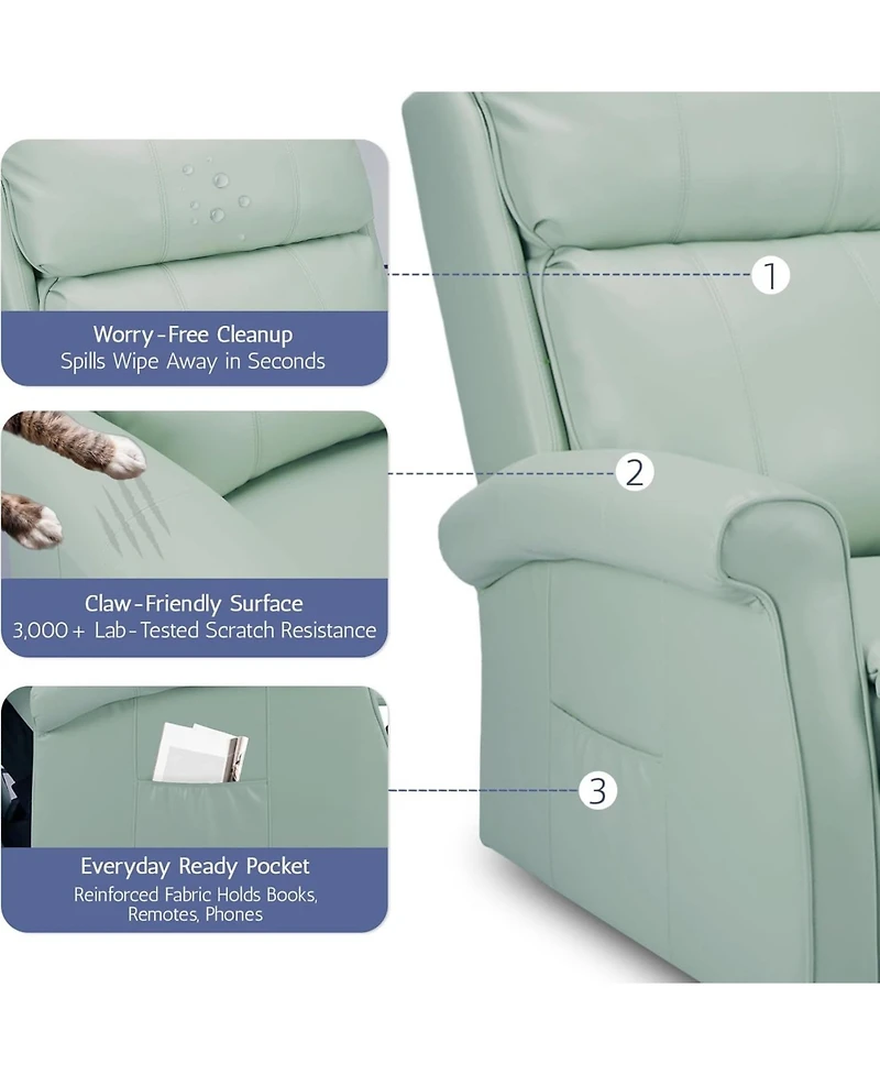 Aecojoy Electric Power Lift Recliner Chair for Elderly