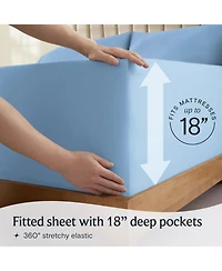 3PC Silky Soft Cooling Deep Pocket Performance Sheet Set