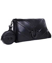 True Religion Quilted Flap Crossbody with Removable Pouch