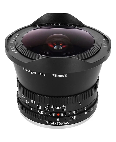 TTArtisan 7.5mm f/2 Fisheye Lens for Nikon Z, Black