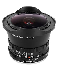 TTArtisan 7.5mm f/2 Fisheye Lens for Nikon Z, Black
