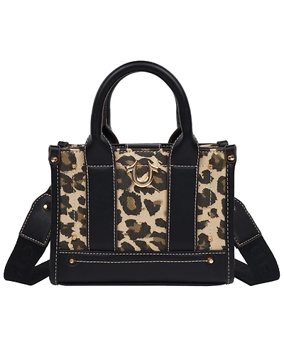 True Religion Leopard/Pu Mini Tote