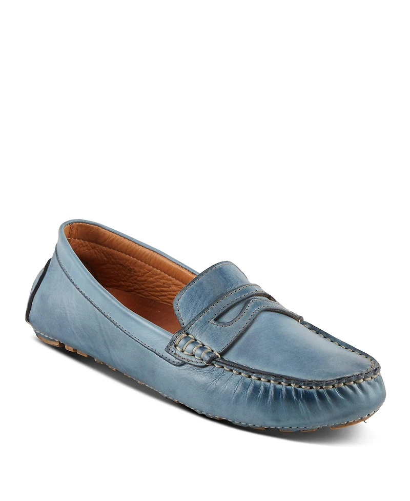 Spring Step Audette Leather Moccasins with Removable Insole and Penny Keeper