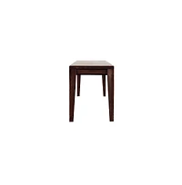 Porter Designs Fall River Solid Sheesham Wood Dining Bench, Gray
