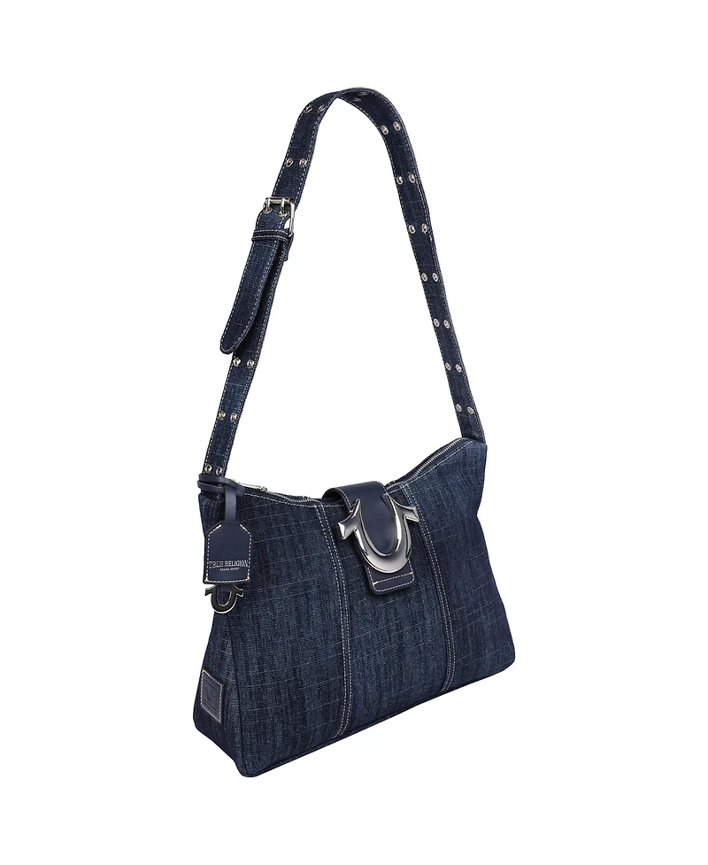 True Religion Horseshoe Denim Hobo