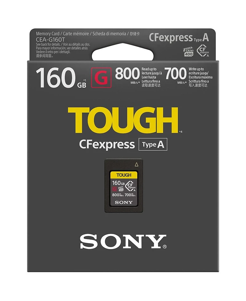 Sony Tough 160GB CFexpress Type-a Memory Card, 2-Pack, Bundle with Usb-c CFexpress Type-a and Sd Uhs-ii Card Reader