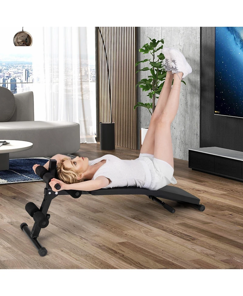 Adjustable Decline Sit Up Bench for Home Gym Core Strength Training