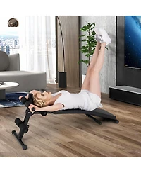 Adjustable Decline Sit Up Bench for Home Gym Core Strength Training