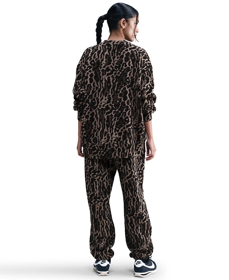 Nike Women's High-Waisted Oversized Printed Sweatpants