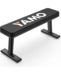 Flat Bench 1455LBS Weight Bench for Home Gym Workout Bench with Adjustable foot Caps Multipurpose Strength Training Bench Press for Full Body Workout