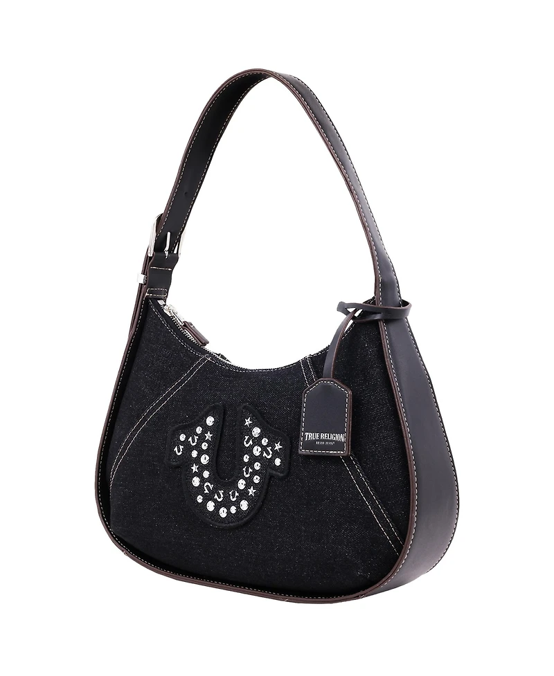 True Religon Strudded logo Denim Hobo