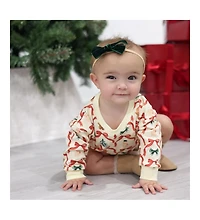 Sweet Wink Baby Girls Christmas Cutie Long Sleeve Romper