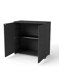 Decksplore Diamond-Shaped Outdoor Storage Cabinet