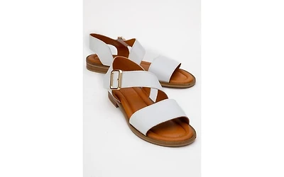 Forever & Always Shoes Majesty Leather Sandal (Women)
