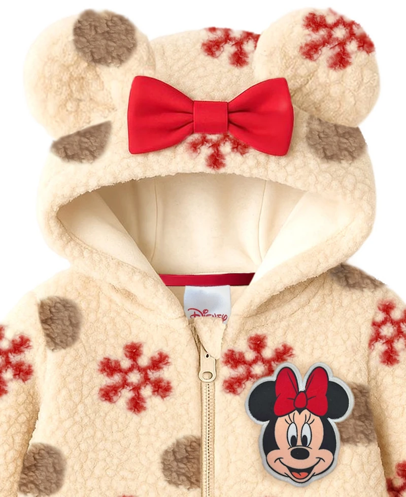 Disney Baby Girls Minnie Mouse Long Sleeves Pram Coverall
