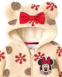 Disney Baby Girls Minnie Mouse Long Sleeves Pram Coverall