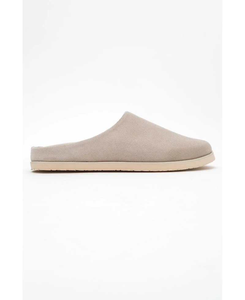 Forever & Always Shoes Space Leather Slide Sandal (Women)