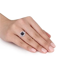 Macy's Black and White Certified Diamond Double Halo Engagement Ring (1-5/8 ct. t.w.) 14K Gold (also Rose Gold)