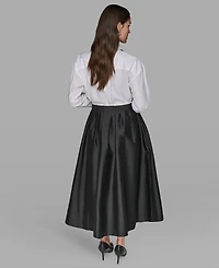 Karl Lagerfeld Paris Women's Bubble Midi Skirt