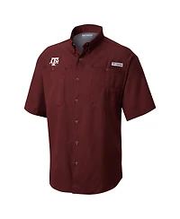 Columbia Men's Maroon Texas A M Aggies Big Tall Tamiami Omni-Shade Button-Down Shirt