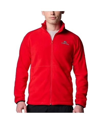 Columbia Men's Black Georgia Bulldogs Big Tall Flanker Iv Fleece Raglan Full-Zip Jacket