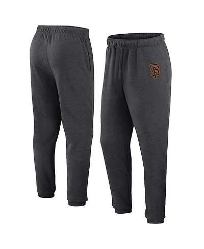 Fanatics Men's Heather Charcoal San Francisco Giants Fleece Jogger Pants