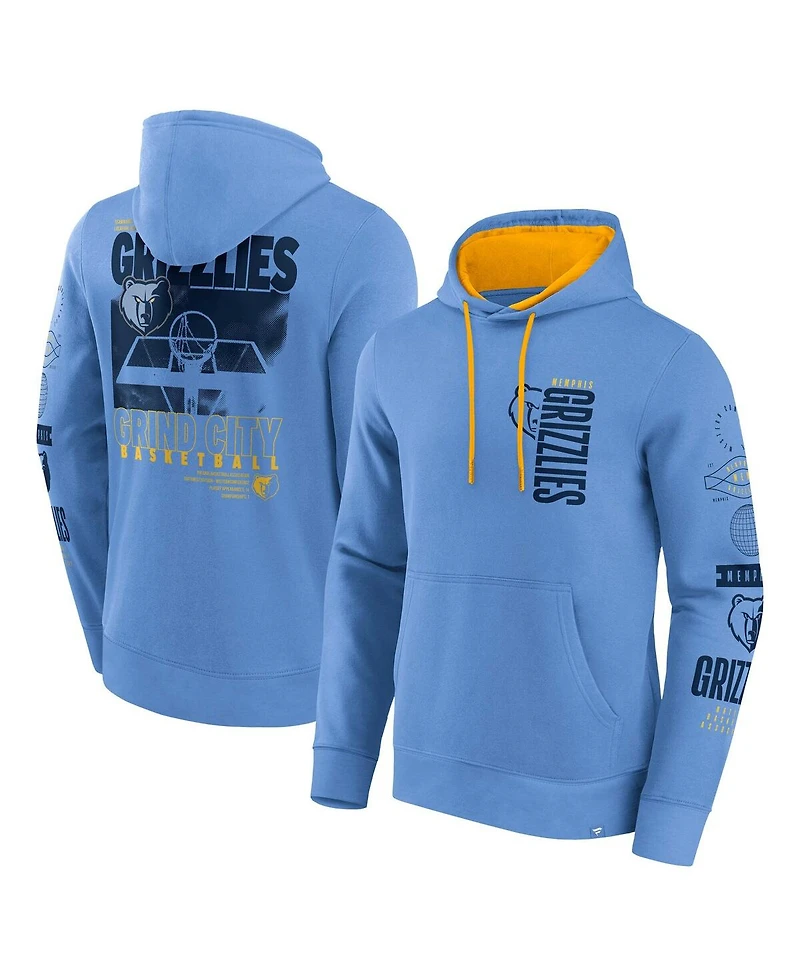 Fanatics Men's Blue Memphis Grizzlies Game Time Crossover Pullover Hoodie